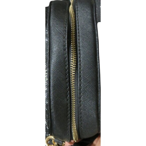 Marc Jacobs Black Playback Italian Saffiano Leather Crossbody Dome Saddle Bag - Picture 11 of 15